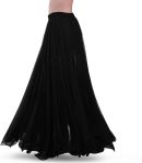 Belly Dance Skirt for Women, Chiffon Dancing Skirt, Family Photo Outfits, Flowy Long Skirt, Halloween Costume Gift