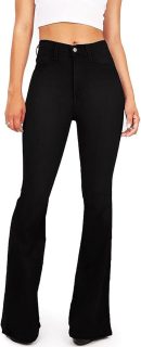 Flare Jeans for Women Women's Bootcut Bell Bottom Jeans High Waisted Stretch Slimming Bell Bottoms Jeans