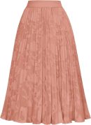 Women High Elastic Waist Pleated Chiffon Skirt Midi Swing A-line Skirts