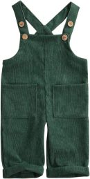 Toddler Baby Boy Girls Solid Overalls Romper Jumpsuit Suspender Bib Pants One-Piece Outift Clothes