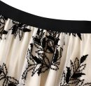 Women's A-Line Fairy Elastic Waist Polyester Spandex Midi Skirt