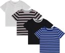 Boys 4-Pack Graphic Tees: Fun & Comfortable T-Shirts for Boys Size 4-14