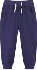Baby and Toddler Boys' 2-Pack Pull on French Terry Pants 1-7Y