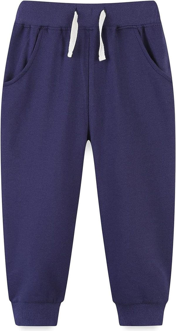 Baby and Toddler Boys' 2-Pack Pull on French Terry Pants 1-7Y - Image 2