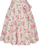 Women's High Waist A-Line Pockets Skirt Skater Flared Midi Skirt Vinage Skirt