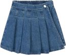 Girls Denim Skirt Summer Vintage Pleated Kids Skirt Shorts Children Uniform Skirt Jeans Skorts