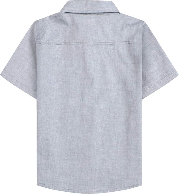 Mens & Boys Cotton Short Sleeve Casual Button Down Shirts, 12 Months - Men 2XL - Image 2