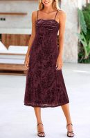 Women's Summer Dress Sleeveless Spaghetti Strap Midi Dress Sexy Cowl Neck Floral Cocktail Dress Party Dresses