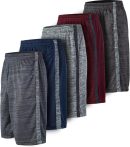 5 Pack: Men's Dry-Fit Sweat Resistant Active Athletic Performance Shorts
