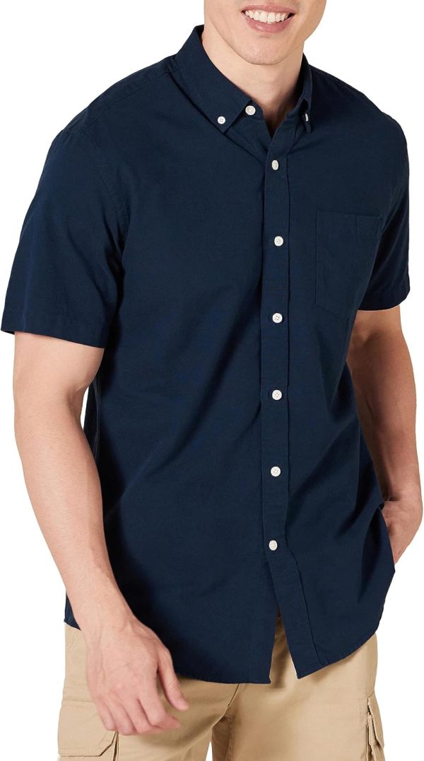 Men's Regular-Fit Short-Sleeve Pocket Oxford Shirt