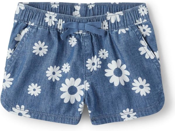 Girls' Twill Pull on Shorts